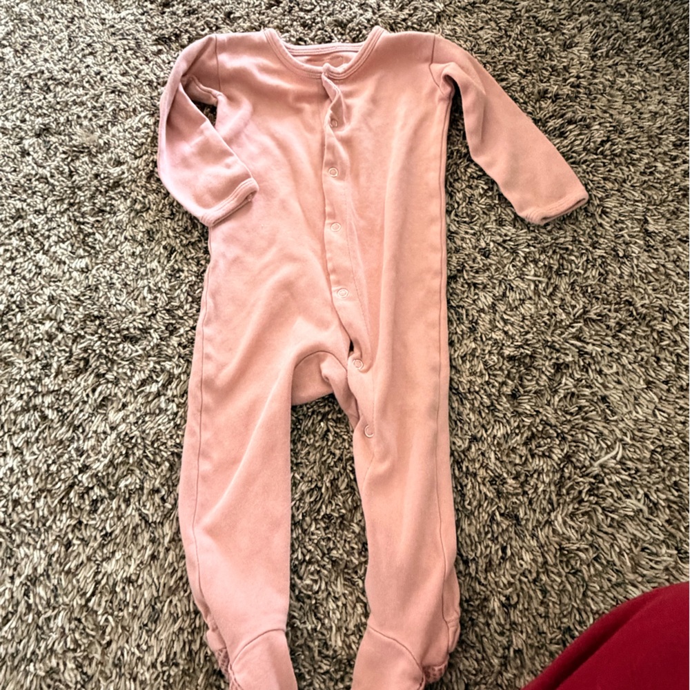 L'ovedbaby Dusty Pink Snap-Front Bodysuit